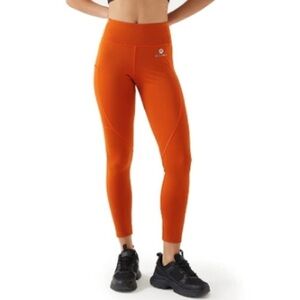 Brand New Activera Burnt Orange High Waist Tummy Control Yoga Leggings Pockets